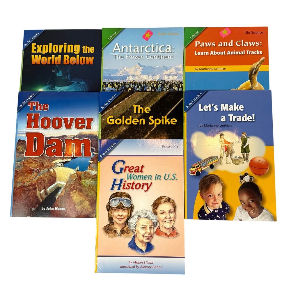 Pearson Scott Foresman Homeschool Books Grade 3-5 Lot of 7